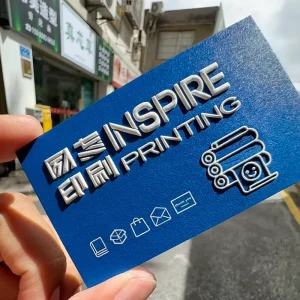High-End Embossed Cotton Business Card Personalized 3D Relief Design for Corporate Use Business Cards