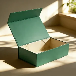 High End Foldable Magnetic Lid Gift Box with Embossing and Sponge Lining for Perfume Watch & Luxury Product Packaging