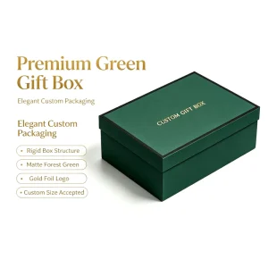 High-End Luxury Custom Self Erecting Clamshell Gift Packaging Box Gold Foil Personalized Logo Recycled Materials