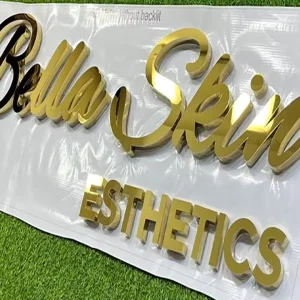High End Modern Style Letters Custom Polished or Brushed Stainless Steel Letters 3D Letter Decoration 3D Wall Logo