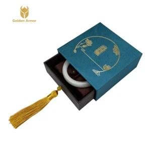 High End Self Erecting Synthetic Paper Boxes with Four Color Bronzing Printing for Sunglasses Packaging and Supermarket Use
