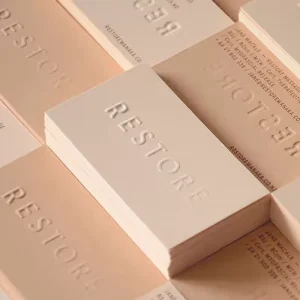 High End Speciality Paper Business Card Printing Embossed Business Card