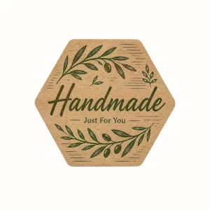 High Gloss Kraft Paper Die Cut Decal Waterproof Label for Pie Container