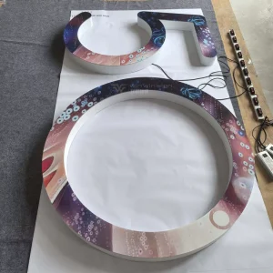 High Performance LED RGB Chasing Acrylic Signboard Water Resistant Eco Friendly Easy Installation Custom Shape Factory