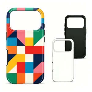 High Quality 3D 2 in 1 Sublimation Mobile Phone Case Blanks Dual Layer Tough Coating Sublimation Cell Phone Cover