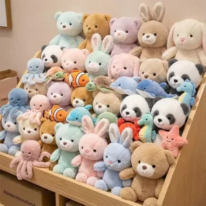 High Quality 4/8/10/15 Inch Stuffed Animals Toys Cartoon Anime Doll Plush Toys for Valentine’s Day Gift Vending Sell Claw Machine