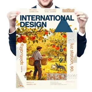High Quality Advertising Printing Full Color Customized Poster Printing and Design Service