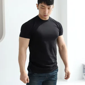 High Quality Compression T Shirts Quick Dry Breathable Gym Training Sportswear Workout Muscle Fit T Shirts for Men