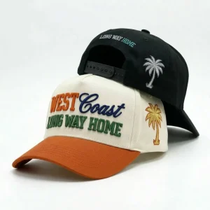 High Quality Custom Baseball Cap Premium Cotton Two Tone Color Block Curved Brim Custom Trucker Cap OEM ODM Supplier