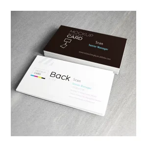 High Quality Custom Business Cards Rose Gold Digital Printing Simple Design Cardboard Embossing Finish Free Sample Available