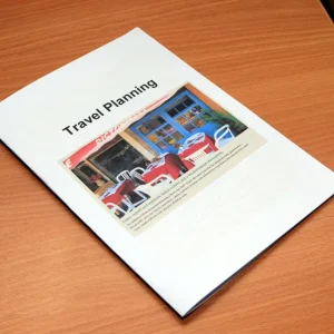 High Quality Custom Design Product Instruction Manual Card Booklet Saddle Stitching and Hot Stamping