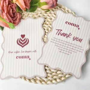 High Quality Custom Greeting Cards Postcards Custom Designed Shapes Thank You Cards Printing