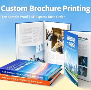 High Quality Custom Hardcover Softcover Book Printing Service Full Color Catalog Brochure Magazine Booklet PrintingManufacturer