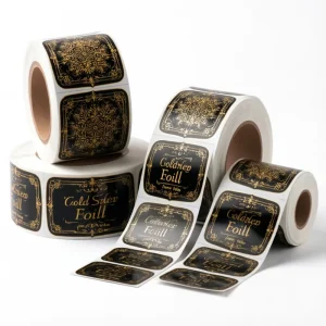 High Quality Custom Labels for Cosmetics Luxury Printed Adhesive Roll Stickers for Cosmetic Packaging and Branding