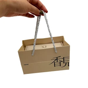 High Quality Custom Logo Printing Small Corrugated Box Packaging Paper Bags for Perfume Packing