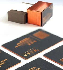 High Quality Custom Luxury Rose Gold Logo Printing Business Cards With Your Own Design Thank You Card for Small Business Printer