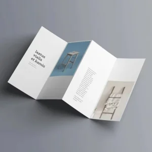 High Quality Custom Offset Printing Folded Leaflet Brochures Flyer Catalogues Printing Service