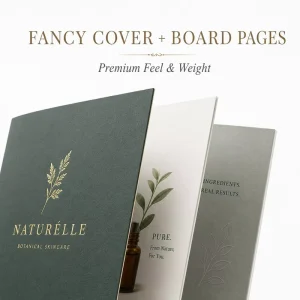 High Quality Custom Printed Embossed Paperboard Brochures for Company Profile Product Catalog and Brand Showcase