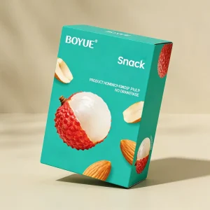 High Quality Custom Recycled Coated Paper Bakery Boxes with Hot Stamping & Four Color Printing for Snacks