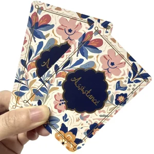 High Quality Customized Decorative Printing Business Cards Colorful Greeting Postcards with Natural Envelope Made From Cardboard