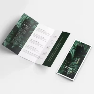 High Quality Design Tri fold Advertising Catalogue Brochure Flyer Booklet Printing Magazine Brochure
