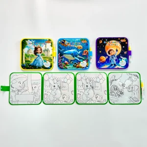 High Quality Environmentally Friendly EVA Children’s Coloring Learning Watercolor Painting Brochure Animal Coloring Book Gift CE