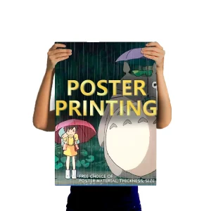 High Quality Free Sample Custom A0 A1 A2 A3 A4 A5 Paper Poster Printing Service for Living Room Decor