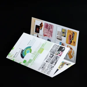 High Quality Glossy Art Paper Leaflets Fold Flyers Fold Brochure Printing