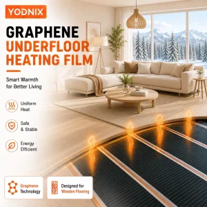 High Quality Graphene Heating Film Electric Radiant Heating System for Hotel Outdoor Kitchen Bathroom Basement Projects
