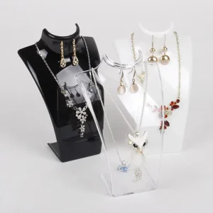 High Quality Jewelry Display Shelf Three Color Mannequin with Pendant Necklace Stand Good for Show Decorate Storage