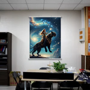 High Quality Modern Style Wall Poster Custom Canvas Banner Digital Vinyl Scroll Wall Art Scroll for Decoration