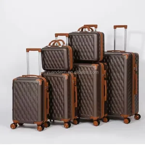 High Quality Multifunctional Luggage Set Travelling Aluminum Handle Durable Construction Modern Design Luggage Set