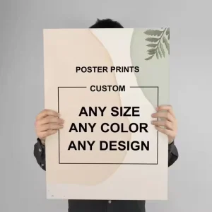 High Quality Offset Printing Art Paper Brochure A0 A1 A3 A4 Size Customizable Wall Posters Service Living Room Decor
