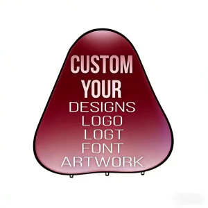 High Quality Outdoor Advertising Foldable Popup Frame Display Double Sided Printed Custom Logo Horizontal Banner