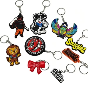High Quality PVC Rubber Keychains Anime 2D 3D Keychain Accessories Backpack Charms Customization and OEM
