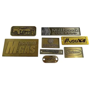 High Quality Personalized Custom Outdoor Furniture Factory Embossed Metal Sign logo 3d Metal logo for Clothes