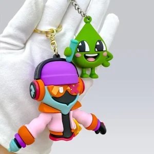High Quality Personalized Custom Rubber Keyring Cartoon 2D 3D Soft PVC Doll Keychain For Promotion