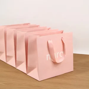High Quality Personalized Gift Bags Paper With Your Own Logo Design For Fashion Accessories Packaging