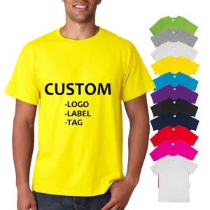 High Quality Print Logo Graphic Custom Blank Mens T Shirts 100% Cotton Your Own Brand