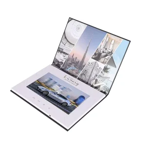 High Quality Printing Video Brochure Player Greeting Card 10 Inch Lcd Video Brochure