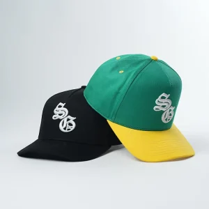 High Quality Two Tone Baseball Cap Hats Custom 5 Panel a Frame Baseball Cap for Men With Snap Back