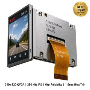 High Reliability TMK 2.0 Inch TFT LCD Module 240×320 QVGA IPS 380 Nits RGB LED Backlight Bare Component Car DVR Dash Cam Display
