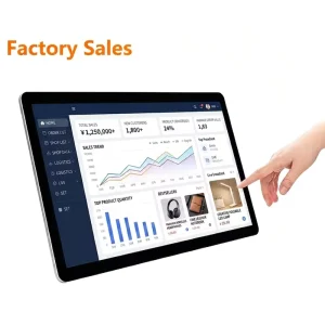 High Resolution 21.5 Inch Industrial Touch Screen Monitor with Stand