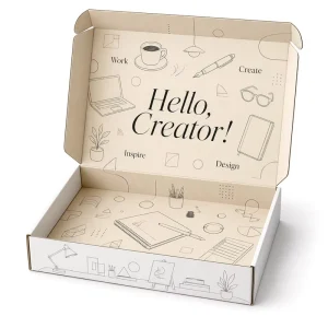 High-end Creative Kraft Paper Mailer Boxes-Portable Eco-Friendly Customizable Shipping Packaging