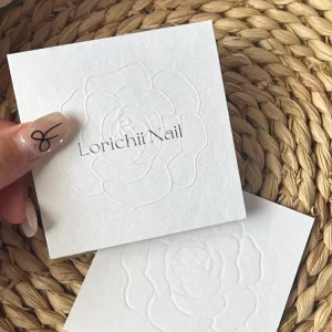 High-end Customized Business Card Service Personalized Design/Customization/DIY Embossed Surface Finish Cardboard Material