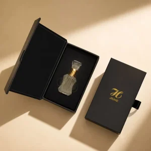 High-end Flip-top Book-style Double-coated Paperboard Box Bronzing Customizable logo Printing for Jewelry Packaging Box