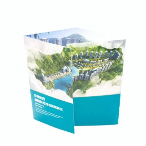 High quality Customized Size Art Paper Offset Printed CMYK Color Film Laminated Brochure Flyer