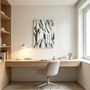 High quality Flat Printing Wall Art Canvas Material Wood Frame Customizable Sizes Suitable for Hotels and Home Decor