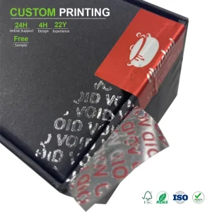 Highly Secured Evidence Grade Non Transfer Custom Void Tamper Evident Sealing Stickers For Electronics Laptop Case Seals Gear