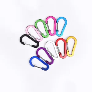 Hiking Bag Heavy Duty Clips Retractable Top Camper Outdoors Ties Double Net Bank Bungee Carabiner